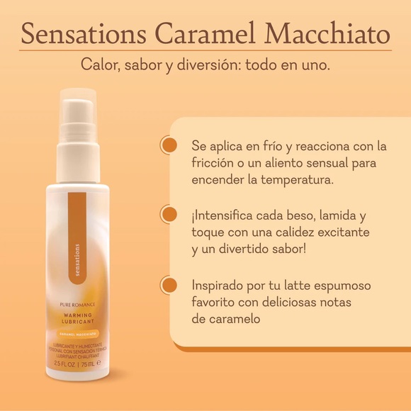 ❄️🔥Sensations Caramel Macchiato☕️🧋Pure Romancë Warming Lubrïcant Coffee Lovers - Picture 4 of 10